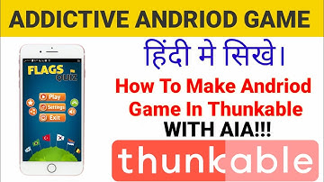 How To Make Game in Thunkable With Free Aia!!!