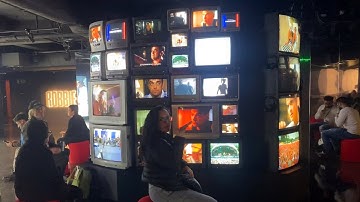 360 Degree Vintage CRT TV Stack - For Robbie Williams Documentary Launch