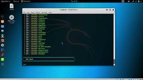 Tool X tutorial  A Kali Linux Hacking Tool Installer