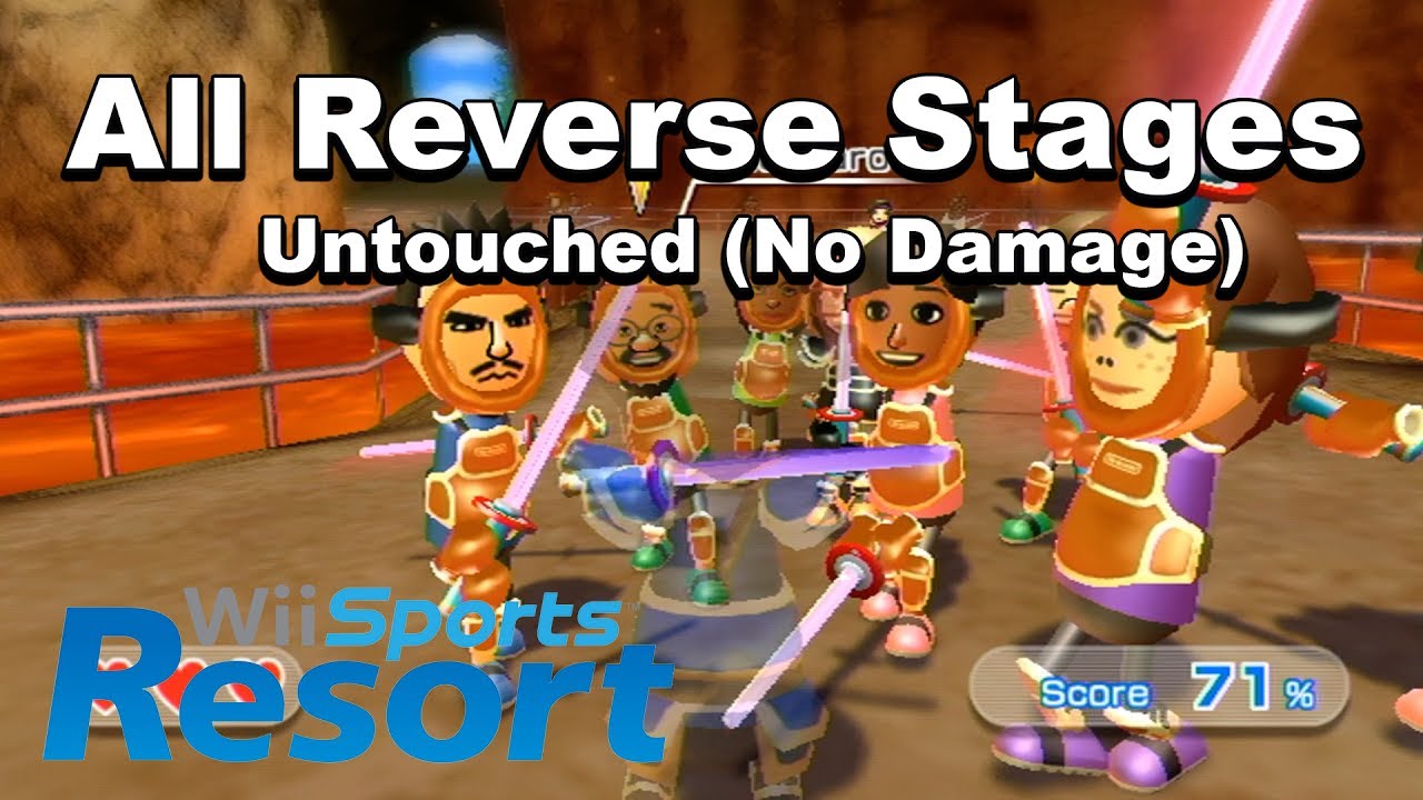 Swordplay Showdown - All Reverse Stages Untouched (No Damage) - Wii Sports Resort