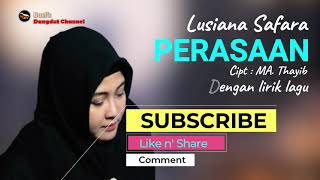 PERASAAN - LUSIANA SAFARA - DENGAN LIRIK LAGU