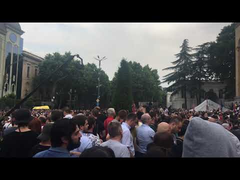 აქცია რუსთაველზე. ოკუპაციისა და მთავრობის მოღალატეობრივი ქმედებების წინააღმდეგ. 20.06.2019