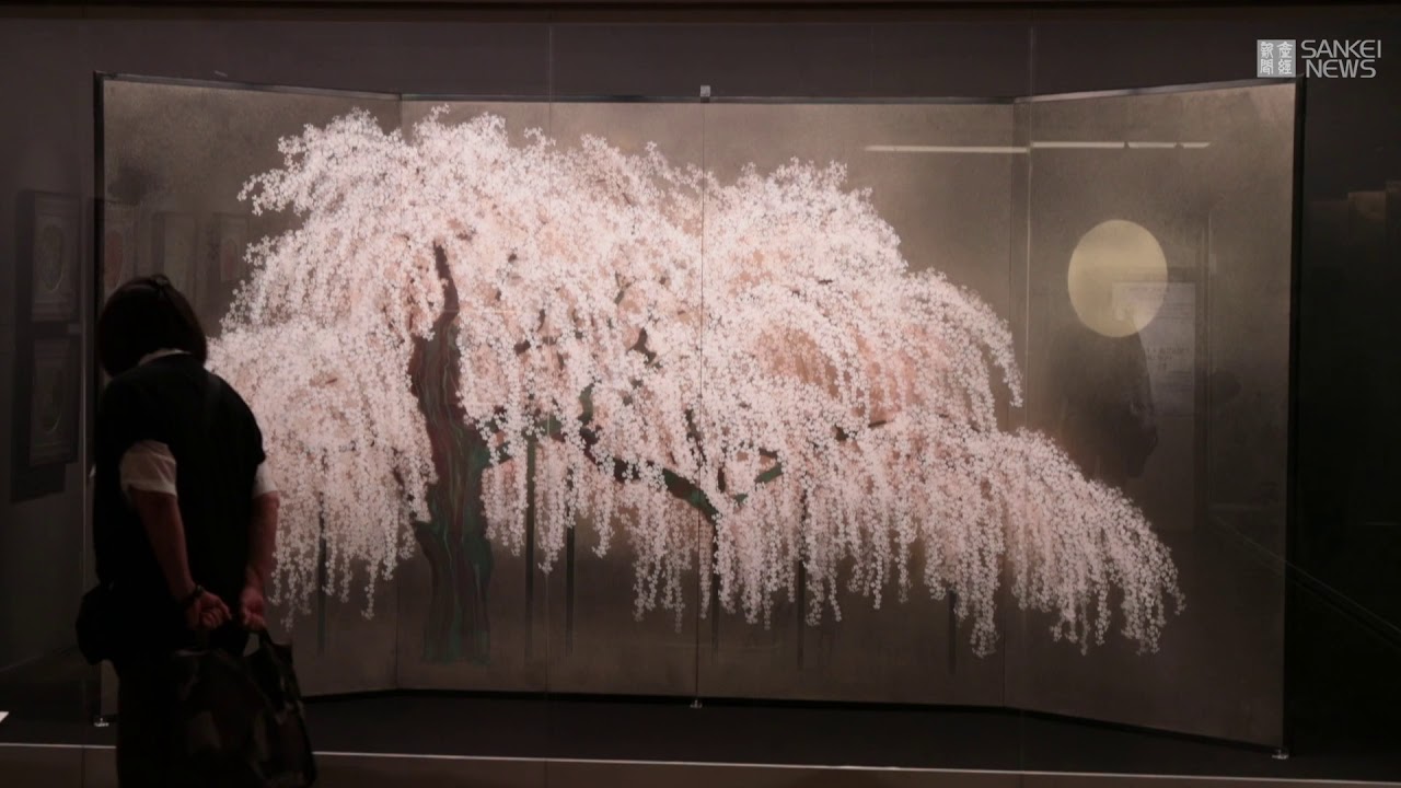 高島屋大阪店で「加山又造展～生命の煌めき～」開幕 - YouTube