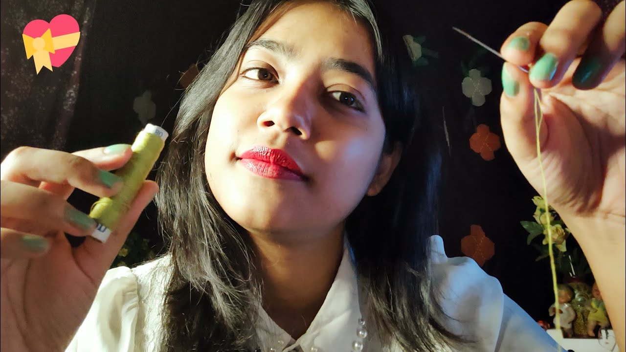 ASMR HINDI- Stitching & Fixing Your Broken Heart and Face + Positive Affirmations