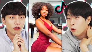 Korean Guys React To TikTok Buss It Challenge!