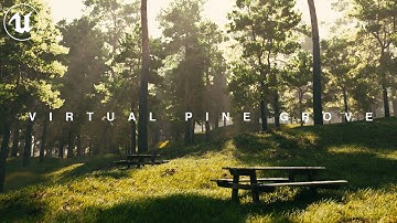 Virtual Pine Grove | UE5 [4K]
