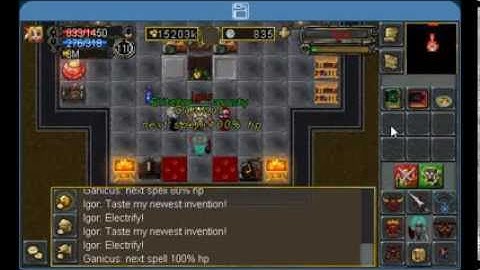 Tibiame Boss Igor tutorial - 3 people -  Warrior Blocking - GANICUS