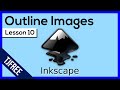 Inkscape Lesson 10 - Trace Images with Bezier Tool