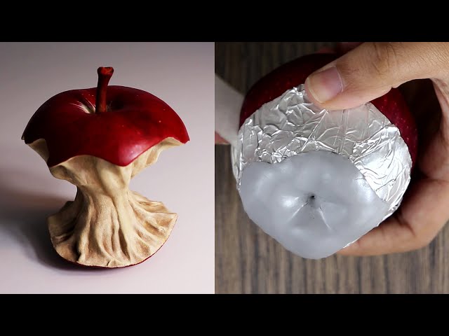 Apple - dyi DIY! Origami Apple - 3D Paper Craft Ideas - Paper Apple