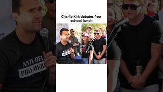 Charlie Kirk Debates Free School Lunches for Children #usa #shorts #debate We Ve Somehow Turned Feeding Kids At School Into A Political Debate