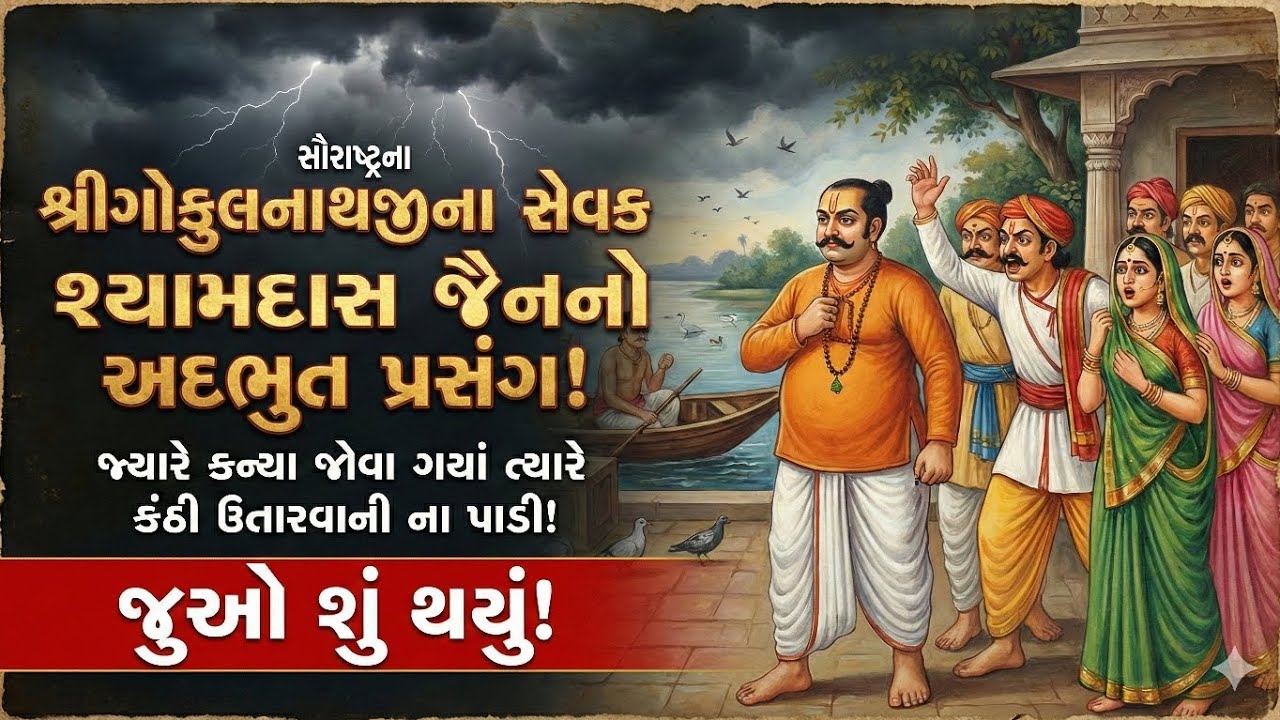 શ્રીગોકુલનાથજીના સેવક સૌરાષ્ટ્રના શ્યામદાસ જૈન જે કન્યા જોવા ગયાં ત્યારે કંઠી ઉતારવાની ના પાડી ||