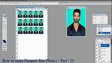Adobe Photoshop 7.0 Tutorial in Hindi || Passport Size Photo|| Part - 13