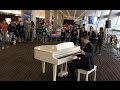 Passengers were shocked: professional pianist plays in the airport