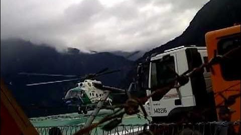 MI-8 Helicopter Take Off