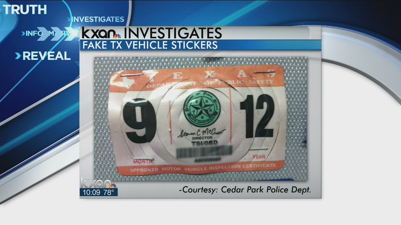 Sticker shock Driver stuck with doctored inspection decal YouTube