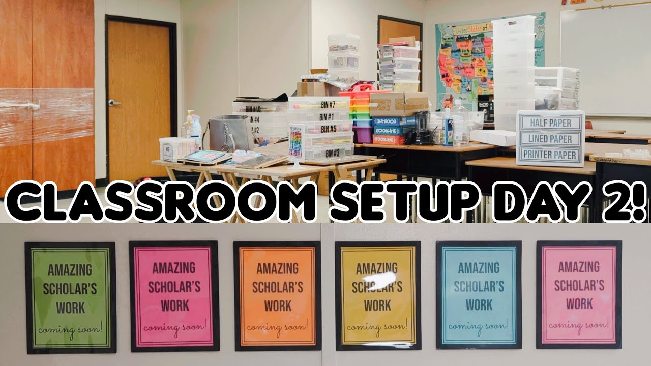 CLASSROOM SETUP DAY 2! || S5E2 - YouTube