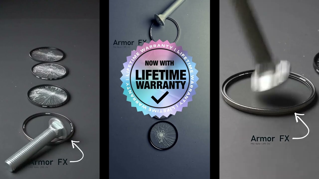 NiSi Armor FX UV Filter - Now with a Lifetime Warranty, including accidental damage