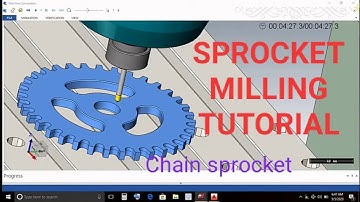 Chain sprocket milling | Mastercam sprocket milling