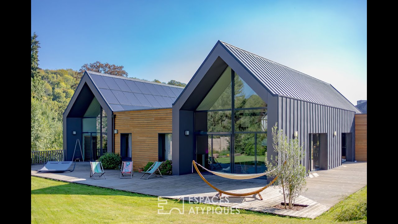 Maison d’architecte à énergie positive avec piscine et patio - Espaces Atypiques