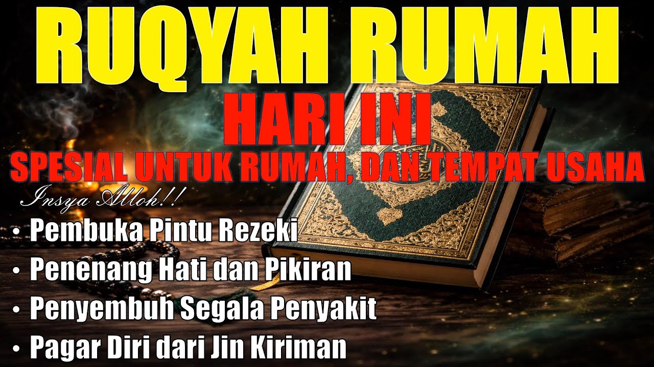 RUQYAH LENGKAP RUMAH & BADAN | PENANGKAL SIHIR DAN GANGGUAN JIN