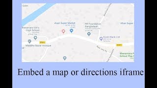 Embed A Map or Directions Iframe | curious zone 9