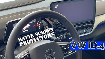 Tired of Screen Glare On Your VW ID.4? Add Matte Screen Protectors - DIY