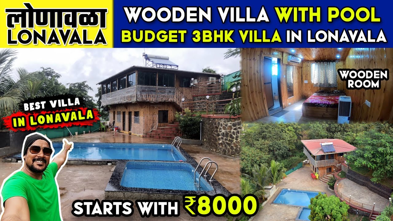 Best & Budget Wooden 3BHK Villa in Lonavala with Swimming Pool