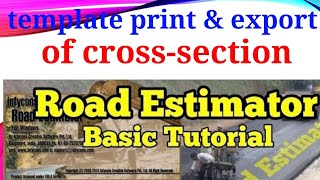 Create dynamic area table and print part - 3 | road estimator self learning tutorial