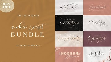 Modern Script FONT BUNDLE Font Free Download