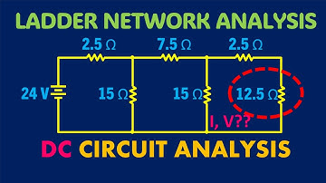 Ladder Network DC Circuit Analysis - How to Find current and voltage across resistor