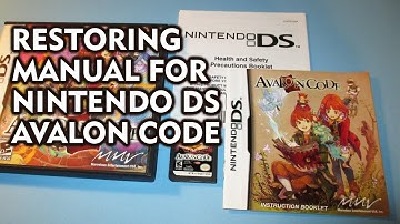 Cleaning Avalon Code manual for Nintendo DS