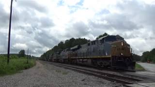CSX E319-28 w/ CSX #1 Spirit of West Virginia trailing heads through Eastover, SC