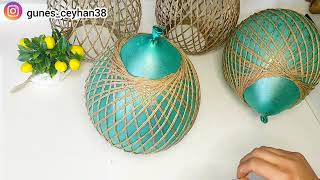 THIS IS VERY EASY TO MAKE ❗MAKING A LAMP AND GLUE FROM JUST A ROPE AND BALLOON