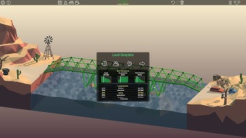 Poly Bridge 2-4: Double Overpass Drawbridge