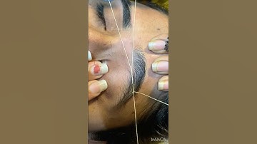 Eyebrow threading tutorial/ Eyebrow threading #shorts #eyebrows #ytshorts #threading #shortvideo