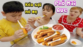 Lần Đầu Trang Và Vinh Tự Tay Làm Phô Mai Que Kéo Sợi