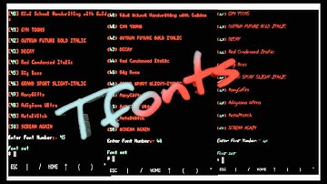 [Tfonts] Set stylish fonts on termux