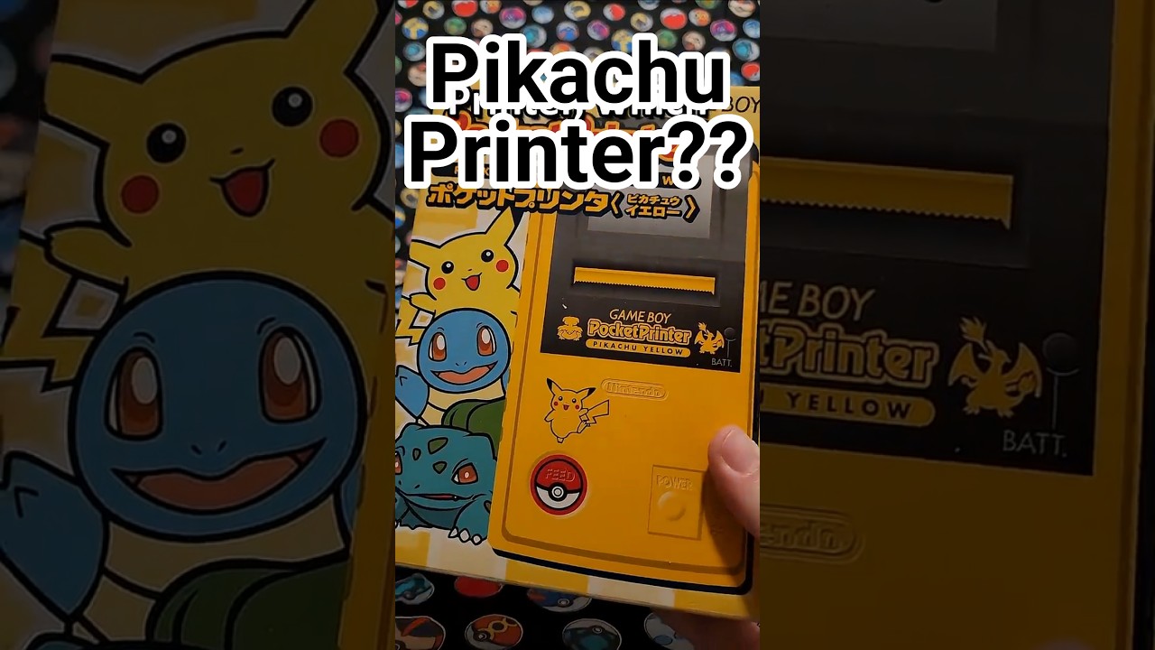 The CUTEST Game Boy Printer! Pikachu Yellow Game Boy Pocket