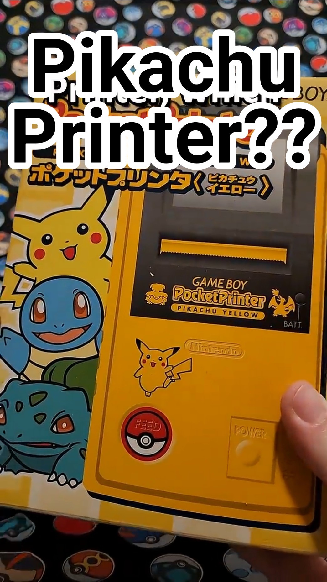 The CUTEST Game Boy Printer! Pikachu Yellow Game Boy Pocket
