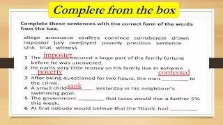 Gr 8 Revision on  Aim High Unit 6