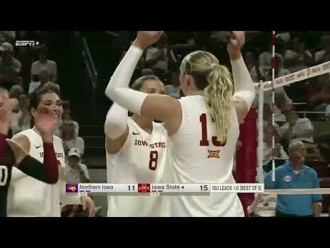 Iowa State Volleyball Highlights vs. UNI (2026)