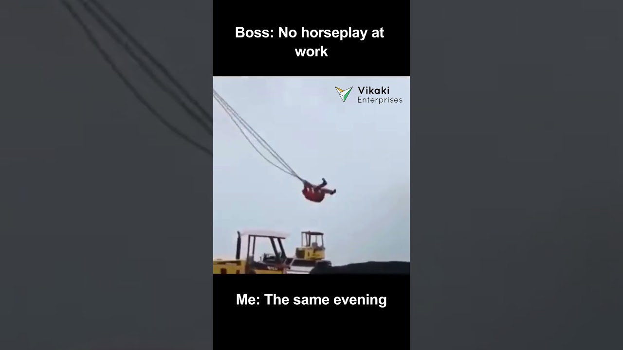 When the boss says: No horseplay at work!
