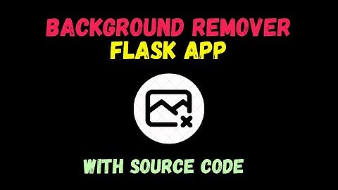 [Demo] Background Remover Flask App in Python with source code - Computer Vision Project
