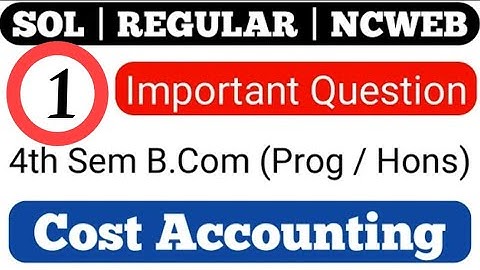 Du sol NCWEB 4th semester Bcom (program/honours)Important questions