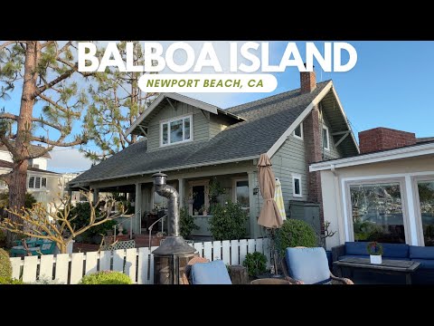 Balboa island - Newport Beach, Ca - 4K Walk