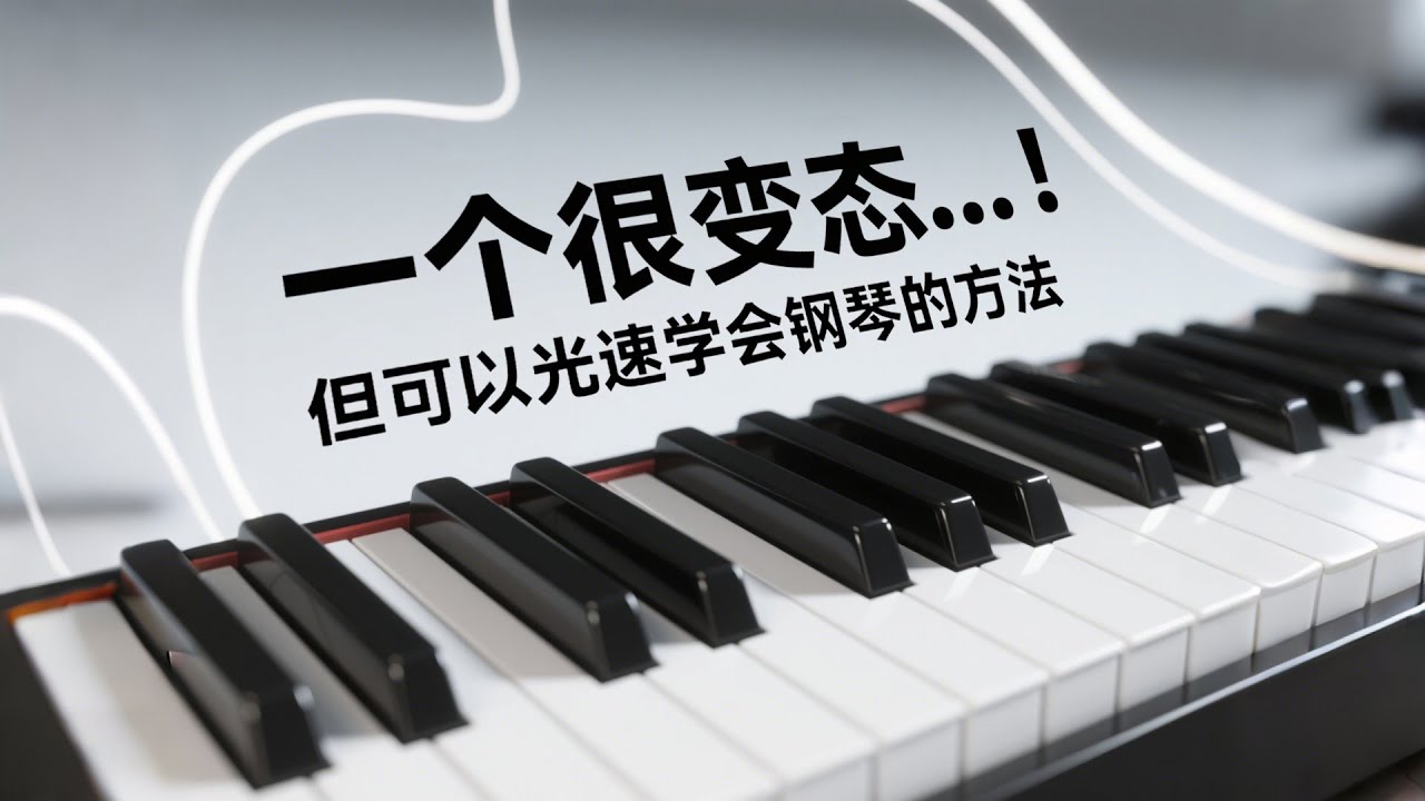 钢琴保姆级教程 (二) 虽然很变态但可以光速学会钢琴.....#钢琴 #piano #youtube