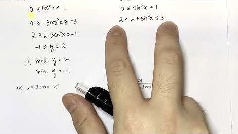 Basic Trigonometry (9/12) - Max. and Min. Values A