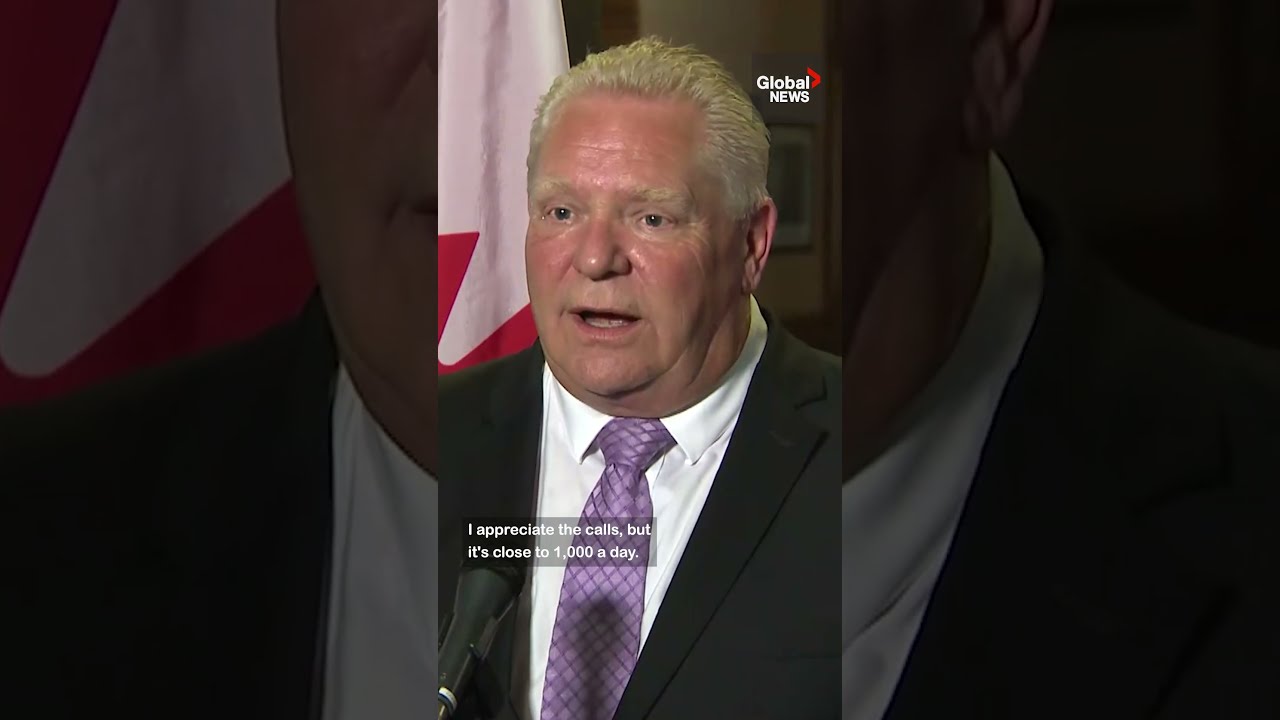  It S Like Drinking From A Firehouse Doug Ford Struggling To Keep Up With Phone Calls Public