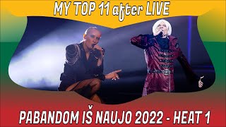 Pabandom Iš Naujo 2022 - MY TOP 11 AFTER HEAT 1