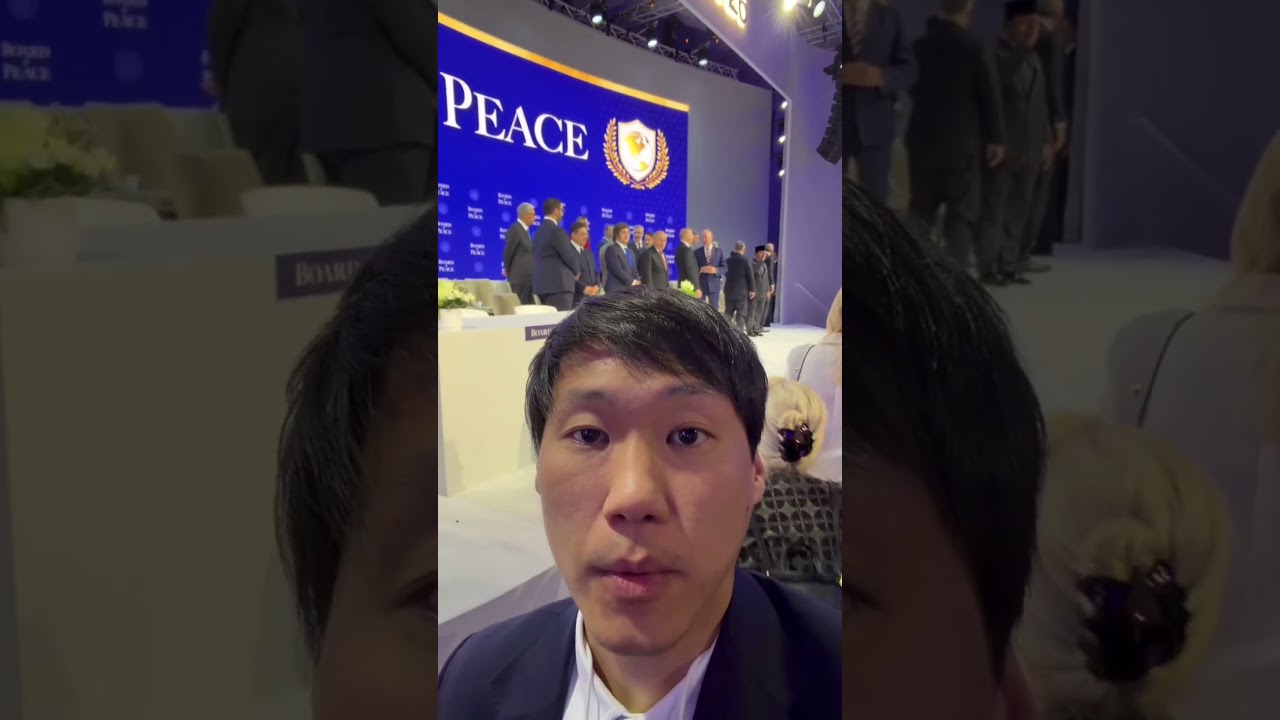 บรรยากาศพิธีลงนาม Board of Peace #WorldEconomicForum2026